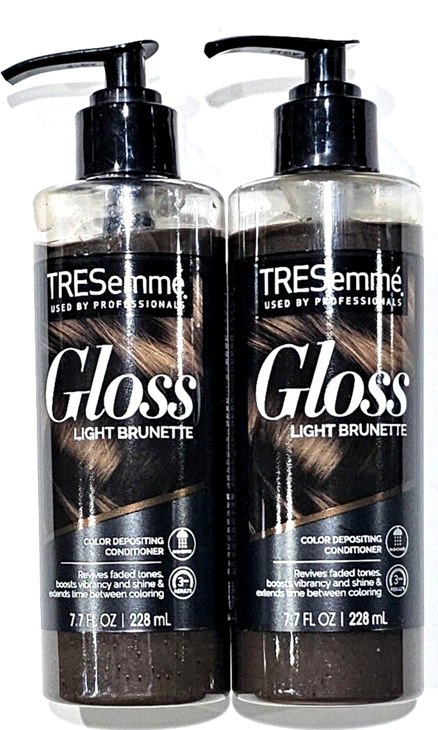 2 Pack Tresemme Professionals Gloss Light Brunette Color Depositing