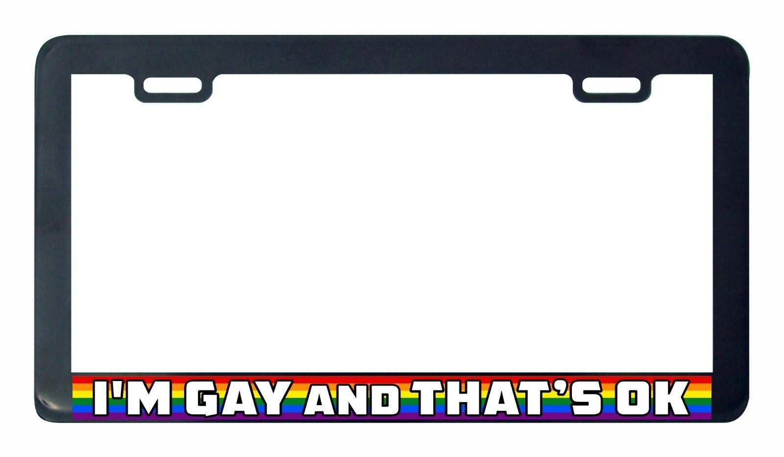 I M Gay And That S Ok Gay Lesbian Pride Rainbow Lgbtq License Plate