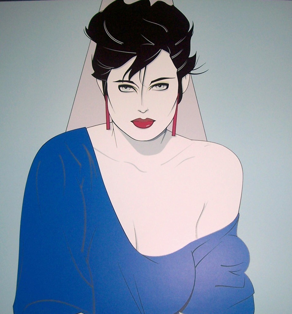 1990 Patrick Nagel Blue Sweater Nagel Graphics Posters Published By