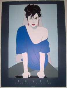 1990 Patrick Nagel Blue Sweater Nagel Graphics Posters Published By