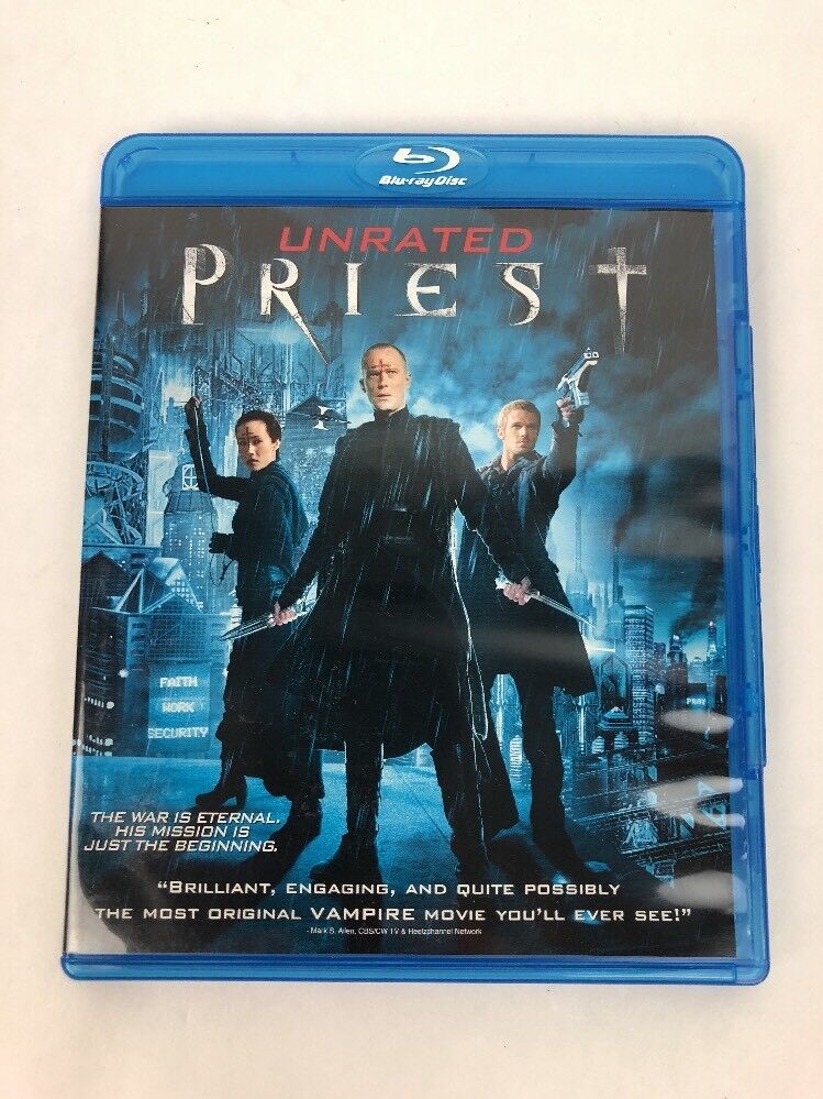 Priest Blu Ray Disc 2011 Unrated Paul Bettany Karl Urban FSTSHP