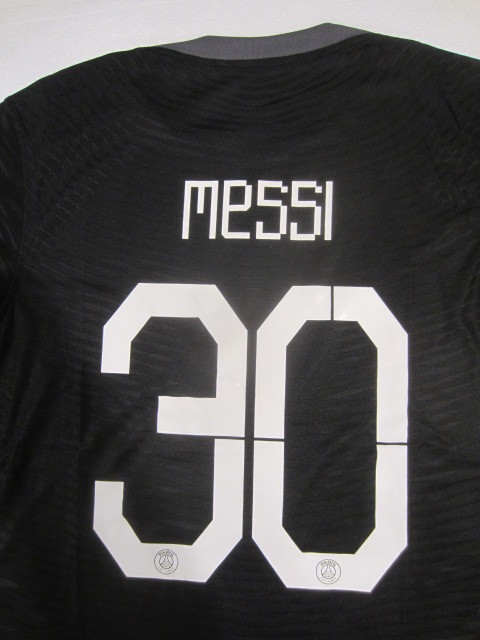 Lionel Messi PSG Paris Saint Germain UCL Match Slim Black Third Jersey