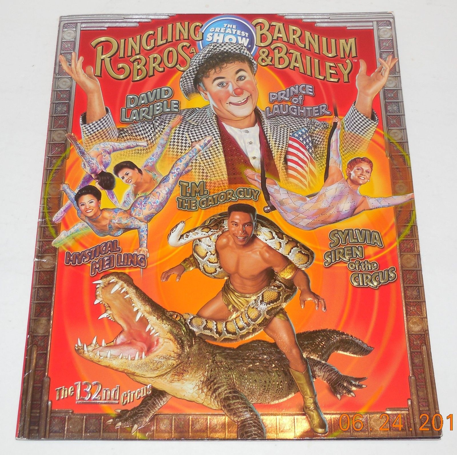 132nd Ringling Bros Barnum Bailey Circus Program OOP Rare HTF