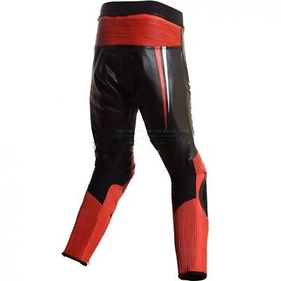 Mv Agusta Men Racing Motorcycle Leather Armoured Trouser Motorbike