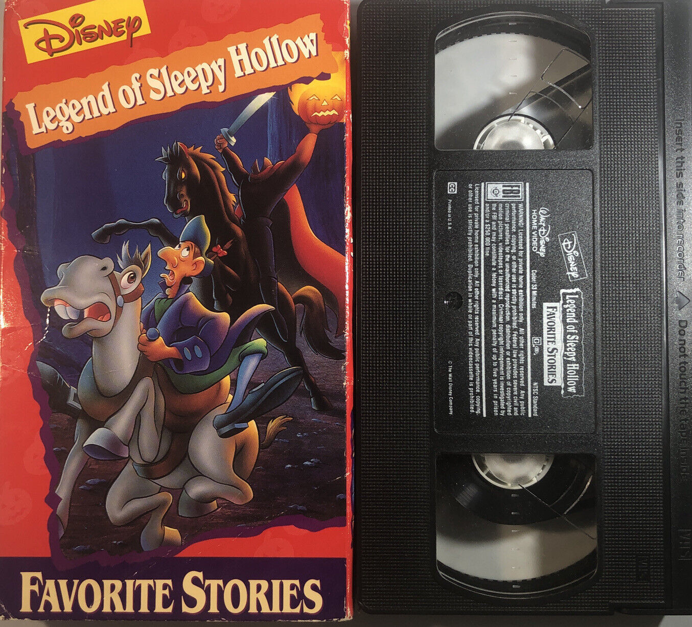 Disney S Favorite Stories Legend Of Sleepy Hollow VHS 1994 TESTED RARE