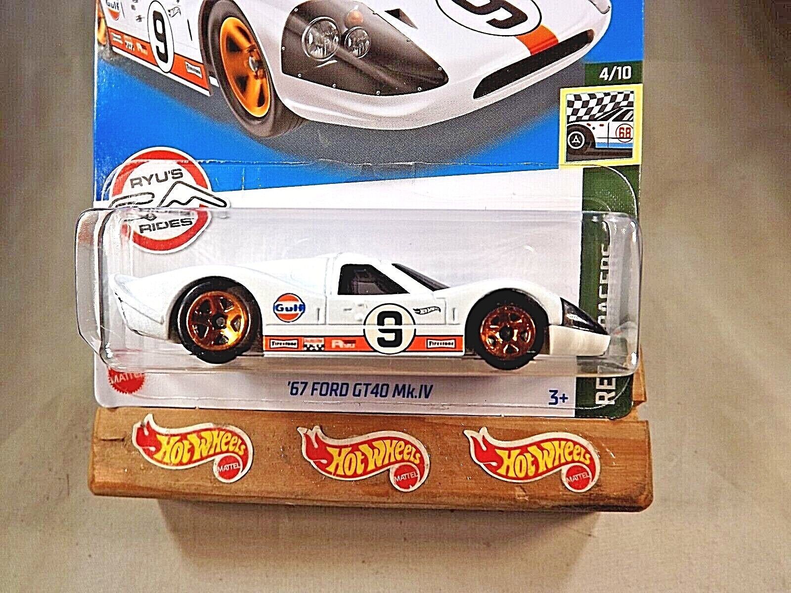 Hot Wheels Retro Racers Ford Gt Mk Iv Gulf White W