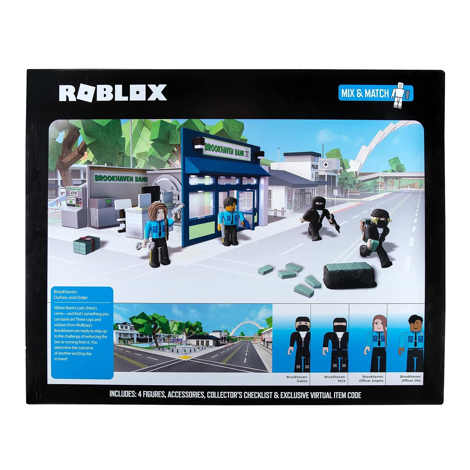 Roblox Action Collection Brookhaven Outlaw And Order Deluxe Playset