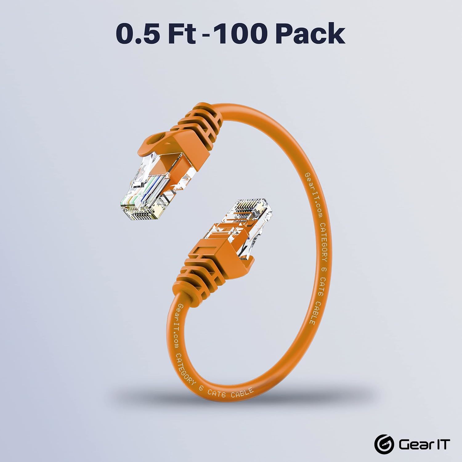 Gearit Cat Cable Ft In Pack Cat Ethernet Cable Cat