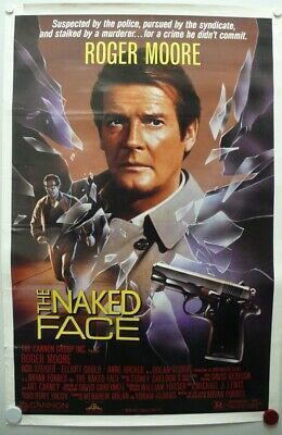 The Naked Face Roger Moore Rod Steiger Anne Archer One Sheet