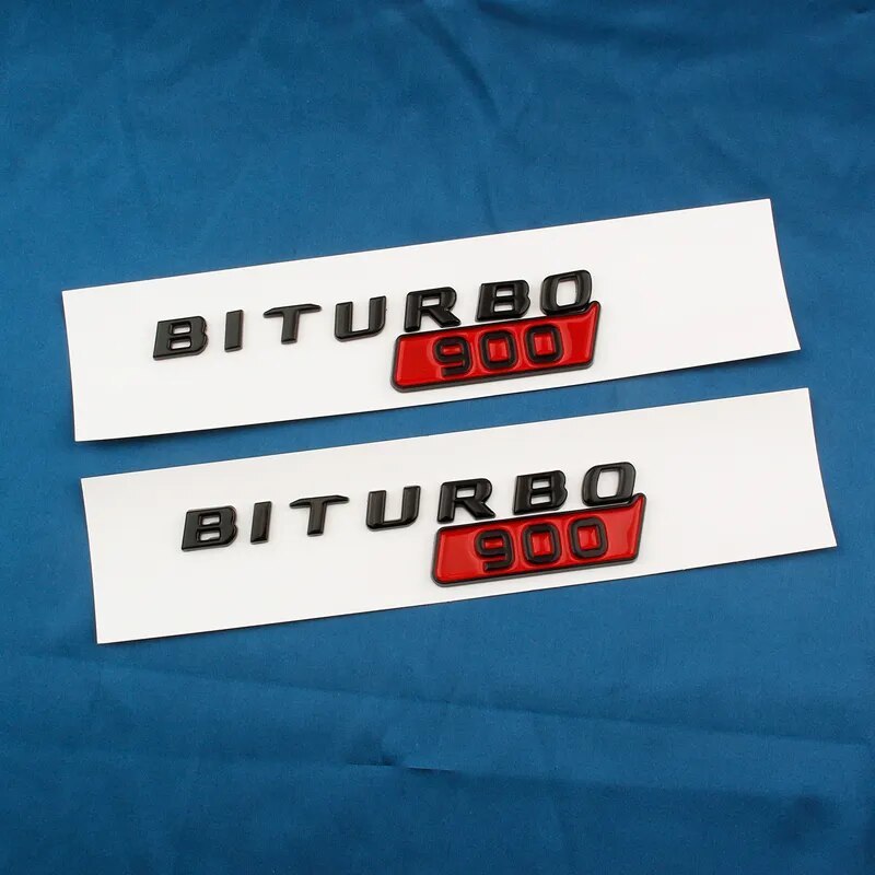 Auto Abs Biturbo 700 800 900 Logo Side Trunk Body Emblem Decals Sticker