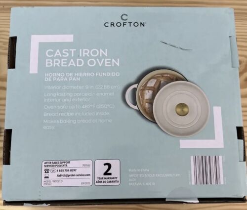 Crofton Cast Iron Bread Oven Enameled Aldi New Limited Edition White