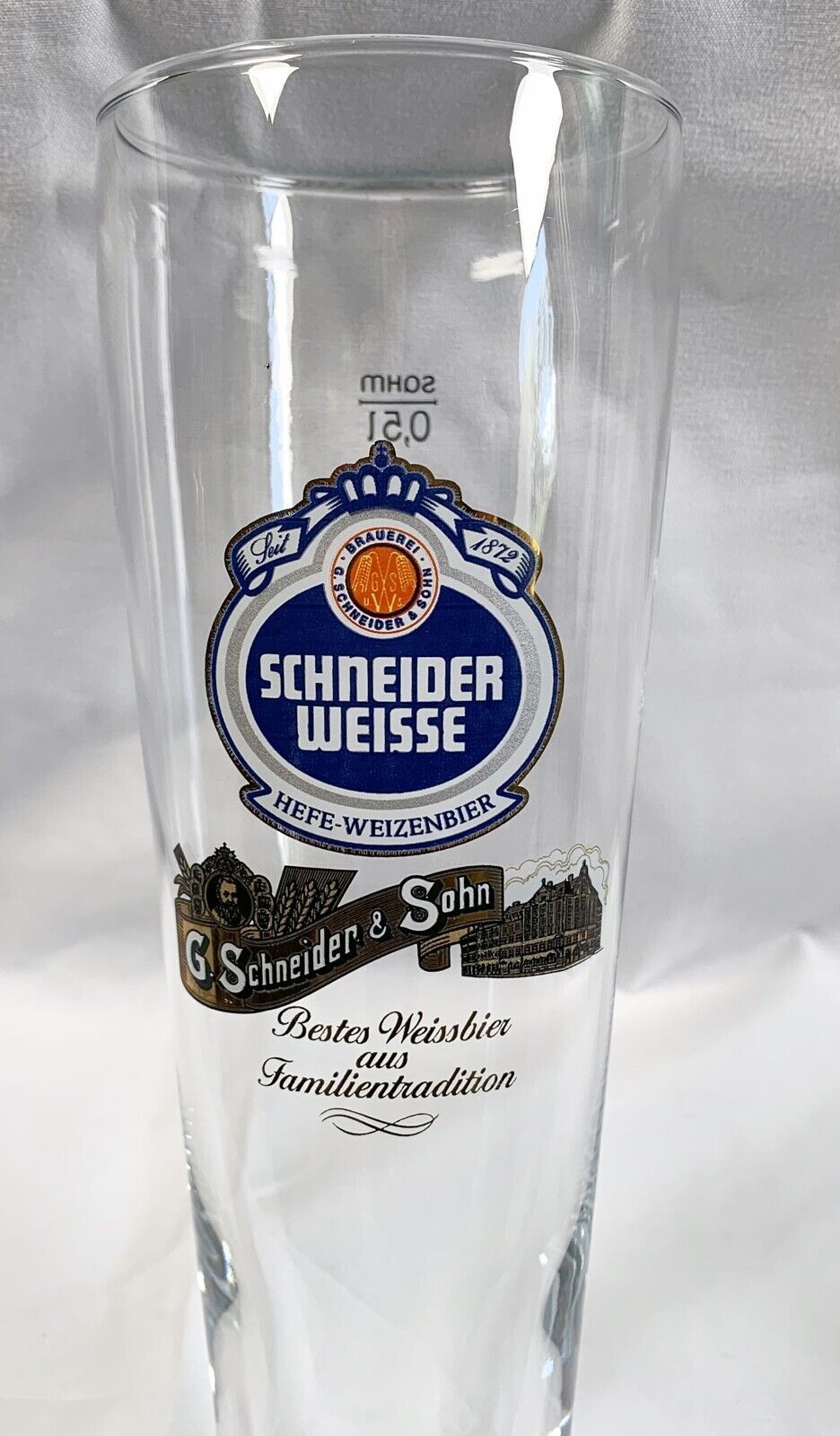 Schneider Weisse Hefe Weizenbier Beer Glass L Rastal Oz