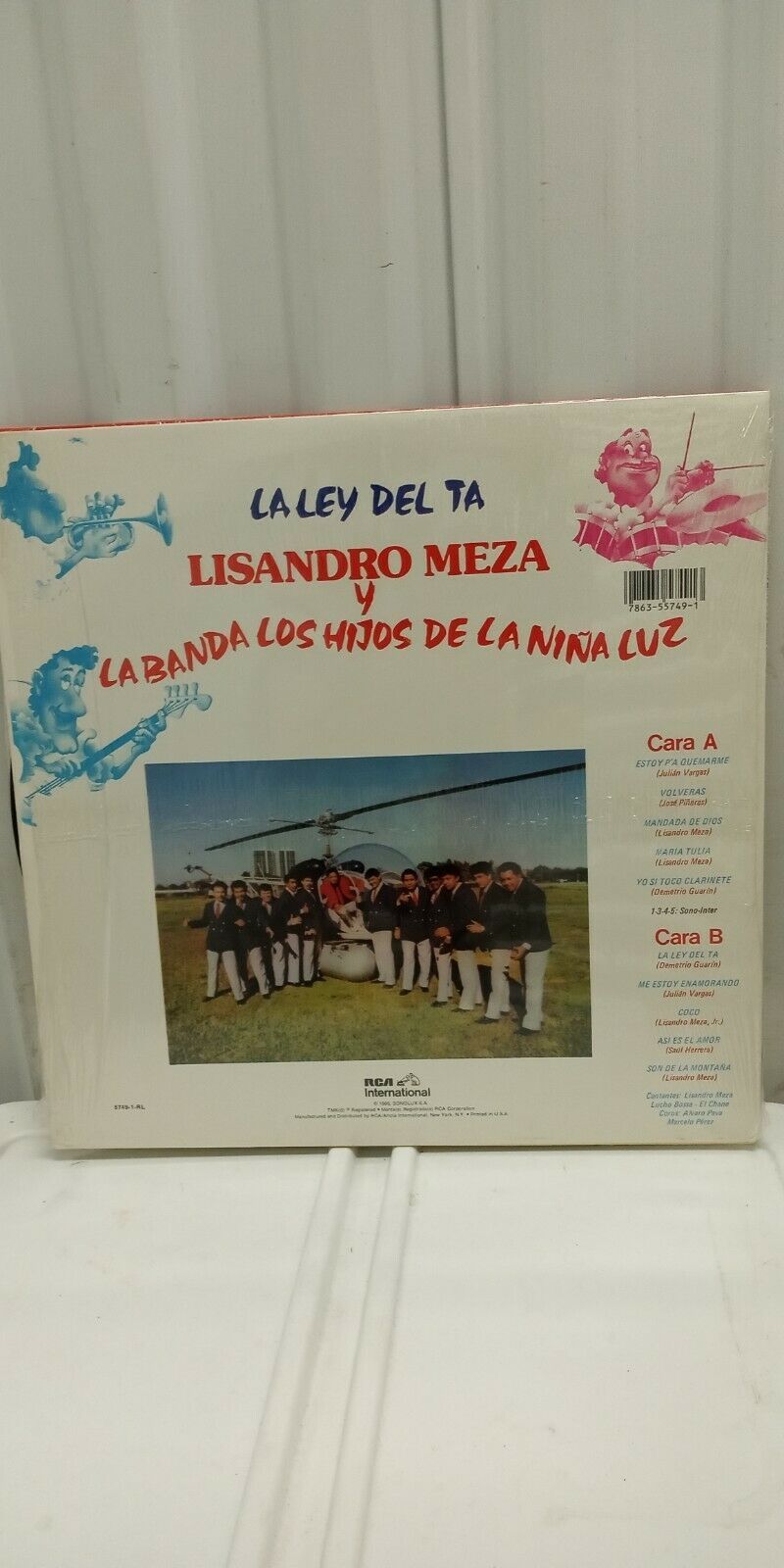 Rare Lp Lisandro Meza Y La Banda Los Hijos De La Nina Luz Mint Cumbia