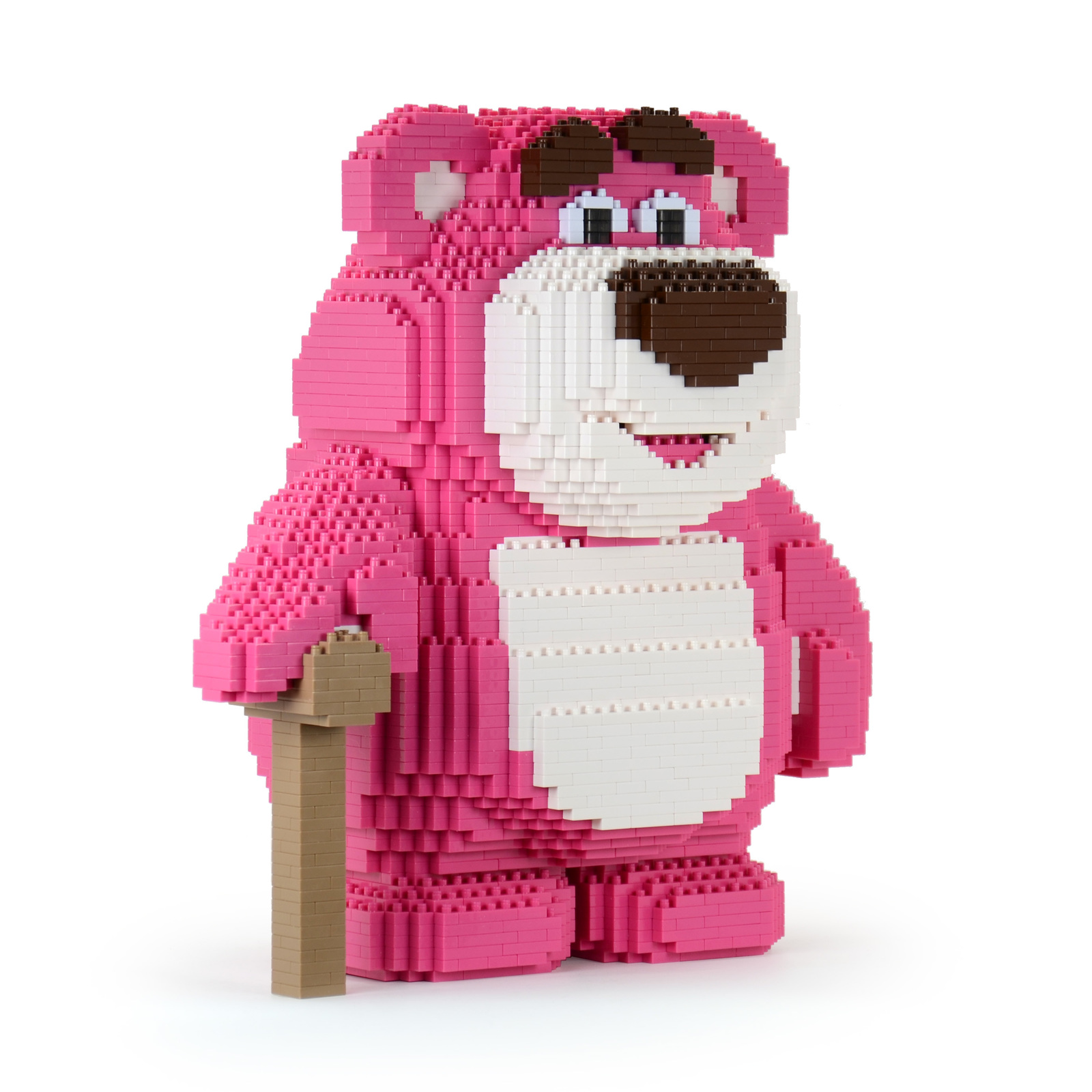 Lotso Toy Story Brick Sculpture JEKCA Lego Brick DIY Kit Building