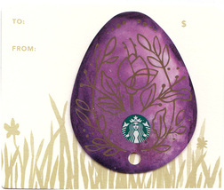 Starbucks 2016 Purple Easter Egg Collectible Gift Card New No Value - $1.99