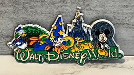 Walt Disney World Character Mickey Donald Goof 3D Plastic Magnet 4"x2" - $7.46
