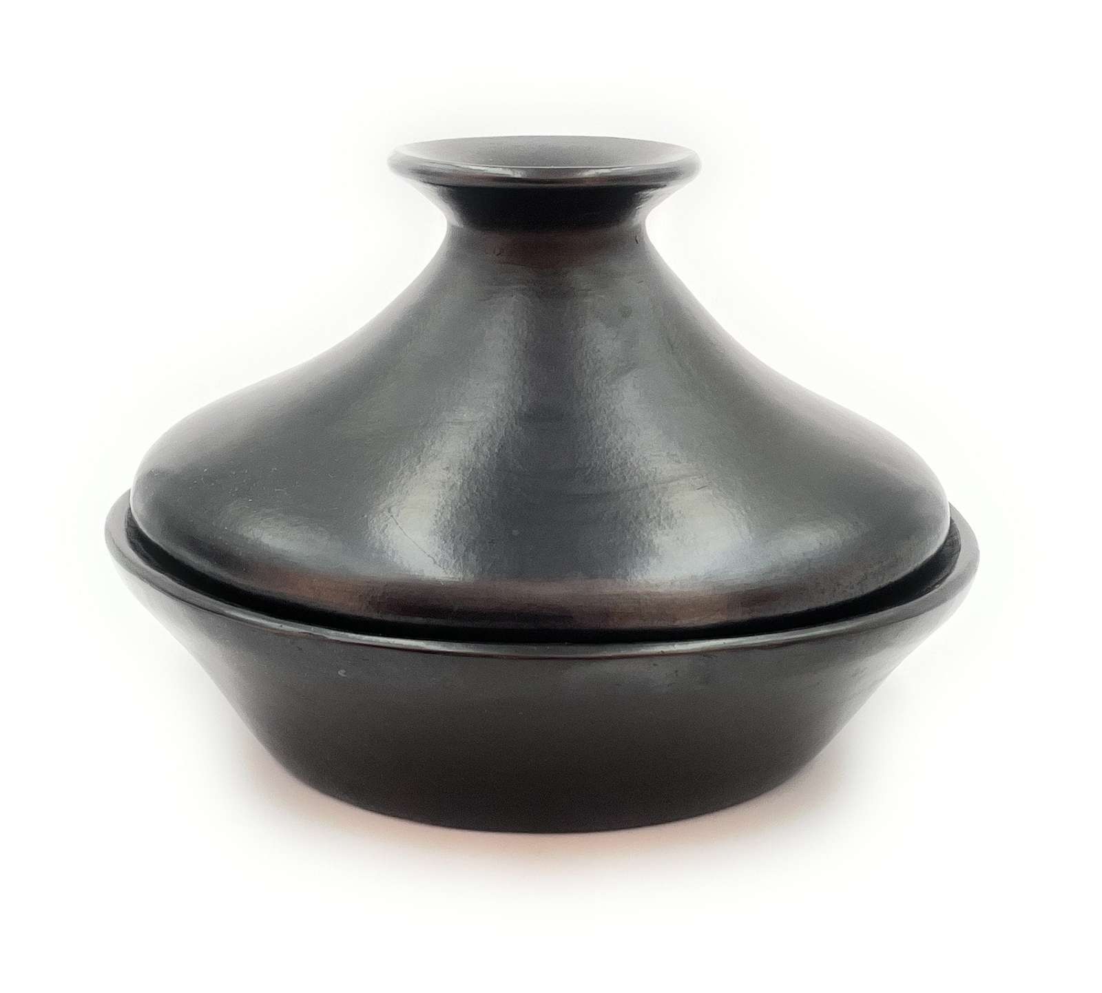 Tajine Tagine Tajin Unglazed Diameter 11.5" Aprox Hight 8" Black Clay