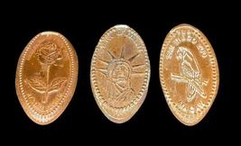 Vtg Pressed Penny Lot Phoenix Knoebels Atlantic Rarities Coin Expo 1993 Chicago image 4
