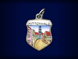 Vintage travel shield charm, Mittenwald, Germany - $29.95