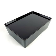 KUGGIS Box with lid, transparent black, 5x7x3 ¼ - IKEA