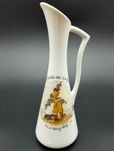 Vintage 1974 Holly Hobbie Porcelain 5 3/4&quot; Pitcher Bud Vase - $5.69