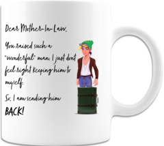 Dear Mother-In-Law Coffee Cup Ceramic Coffee Mug Printed on Both Sides Gift  - $16.98