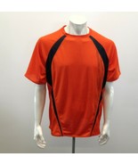 Fila Athletic Polyester Shirt Men&#39;s Size XL Orange Black Gym Shirt - $9.50