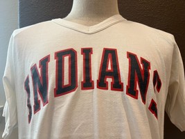 Vintage 90&#39;s Cleveland Indians #18 White T-shirt size XL - $54.45