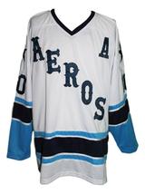 Any Name Number Houston Aeros Retro Hockey Jersey White Labossiere Any Size image 1