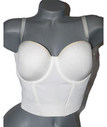 NWT LE MYSTERE 38 B Soiree low back Bustier bra bridal strapless convert... - $38.74