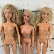 Mattel Barbie Doll Lot Of 3 90’s - 00’s Blonde Nude Long Hair Retro Classic - $14.84