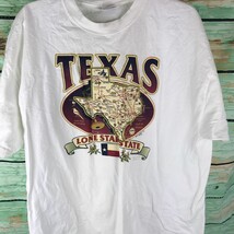 Vtg Texas Tee XL 90s Lone Star State graphic T-shirt Travel Vacation Sou... - $24.70