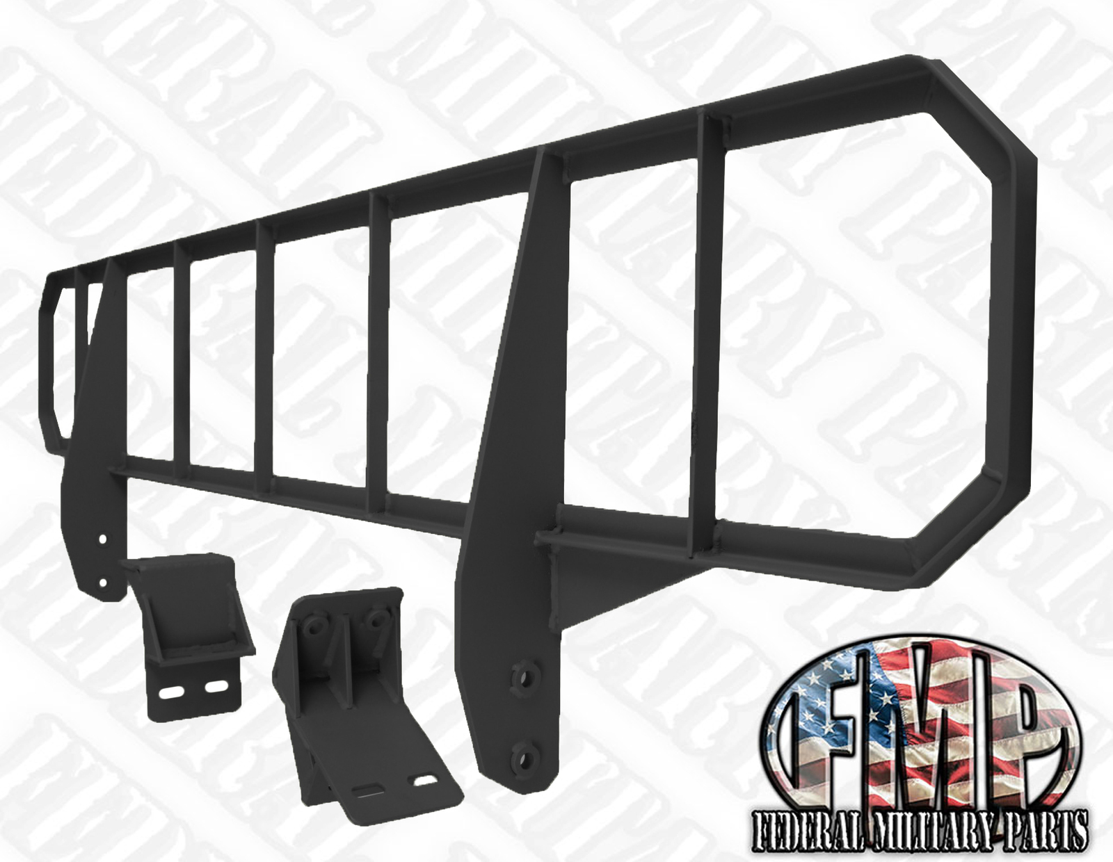 Medium Duty Brush Guard + Mounting Brackets for Military Humvee M998