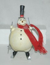 Fantastic Crafts FR6413 Skiing Snowman 11 Inches Tall Figurine image 1