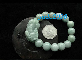 Free Shipping - good luck Amulet natural green jade '' PI YAO'' Prayer Beads cha - $24.99