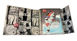 1998 Vtg Coca Cola Coke 3-Ring Trifold Polar Bear Binder Folder Portfolio image 6