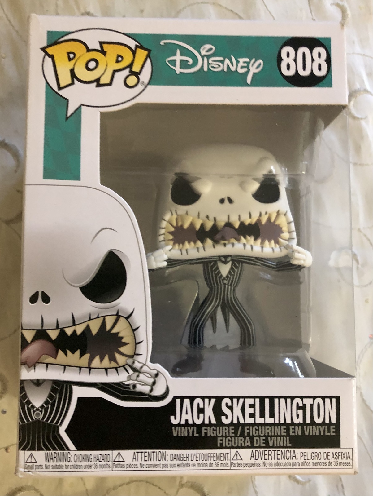 Funko Pop! Vinyl Movies Disney Jack Skellington #808 Scary Face - Funko