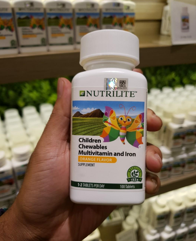 Amway_ Nutrilite Children Multivitamin And Iron Chewables Tablet 100