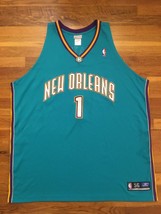 Authentic 2003 Reebok New Orleans Hornets Baron Davis Road Teal Jersey 56 - $309.99