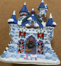 2005 DISNEY Cinderella Porcelain Christmas Castle Only Lights Up LOW $ - $28.93