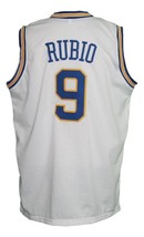 Ricky Rubio #9 Minnesota Muskies Aba Basketball Jersey Sewn White Any Size image 2