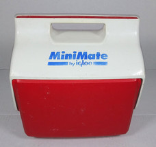 Vintage FUN Mini Mate Personal Cooler Lunch Box Igloo Red White