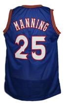 Danny Manning Custom College Basketball Jersey New Sewn Blue Any Size image 5