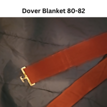 Dover Stable Blanket Navy Red Size 80-82 USED with tear Riders Horse Clothing image 3