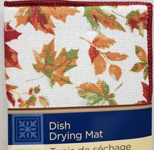 Microfiber Reversible Dish Drying Mat, Approx. 12 x 18, RED