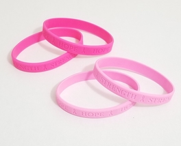 Breast Cancer Awareness Silicone Bracelet