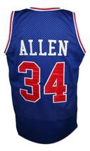 Ray Allen #34 Hillcrest High School Basketball Jersey New Sewn Blue Any Size image 5