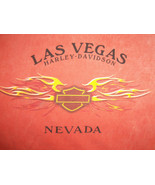 Harley-Davidson Motorcycles Las Vegas Nevada Orange Graphic T Shirt - L - $18.93
