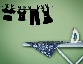 Laundry Hanging to Dry - Vinyl Wall Art Decal - $38.00