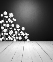 Decorative Daisies - Vinyl Wall Art Decal - $69.00